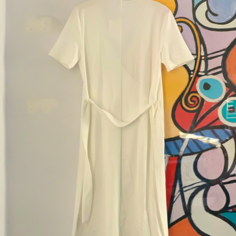 New! Zara Dress wrap around with buttons Medium - Picture 5 of 8